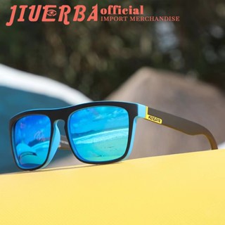 JIUERBA แว่นตากันแดด เลนส์โพลาไรซ์ ป้องกันรังสียูวี UV400 แฟชั่นสําหรับผู้ชาย และผู้หญิง เหมาะกับการเล่นกีฬา ตกปลา ขับรถ