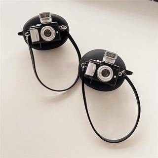 For Beats Studio Buds Silicone Soft Case Cartoon Camera Keychain Beats Fit Pro Headphones Shockproof Case Beats Cover Soft Case Cute Camera Keychain Pendant