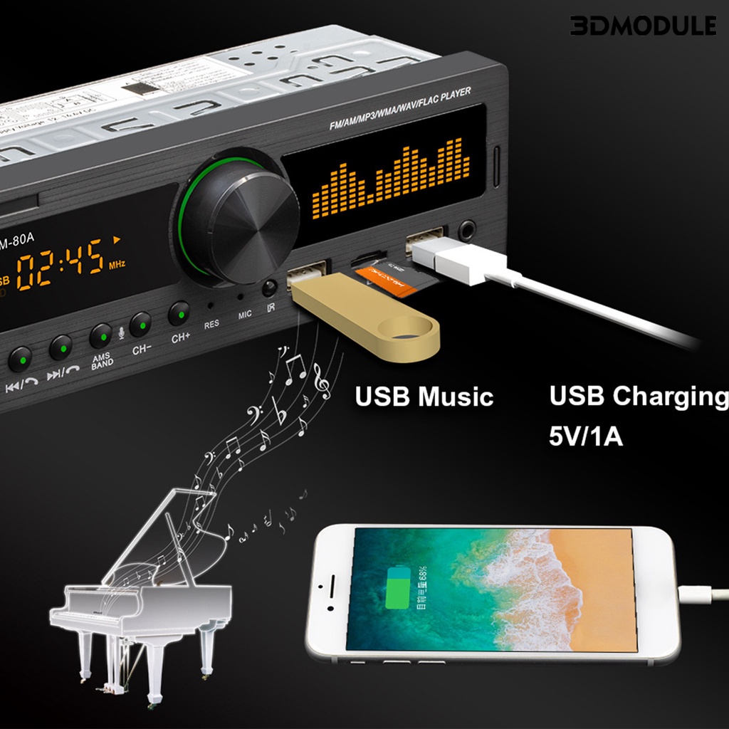dm-player-เครื่องเล่น-mp3-วิทยุ-fm-บลูทูธ-aux-การ์ด-tf-u-diskswm-80a-แฮนด์ฟรี-usb-คู่-สําหรับรถยนต์