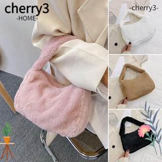Cherry3 กระเป๋าสะพายไหล่ กระเป๋าถือ แบบนิ่ม แฟชั่นฤดูใบไม้ร่วง และฤดูหนาว