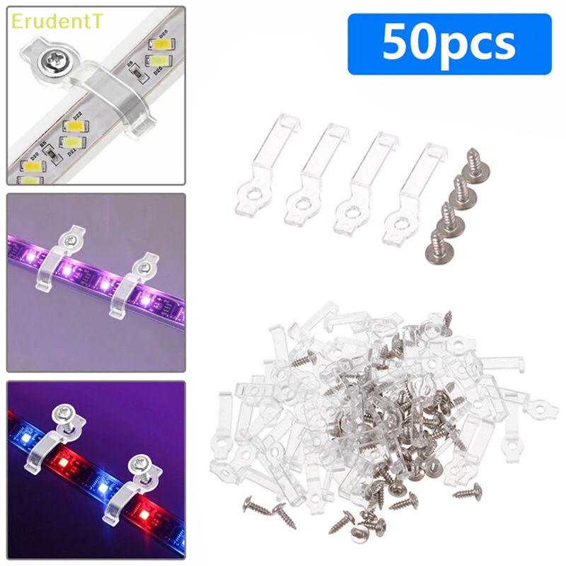 erudentt-คลิปหนีบแถบไฟ-led-กันน้ํา-50-ชิ้น-ใหม่