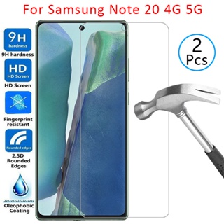 กระจกนิรภัย ป้องกัน สําหรับ Samsung note 20 5g กล่องฝาครอบบน galaxy not20 ไม่ note 20 เคสโทรศัพท์ ป้องกัน ของแท้