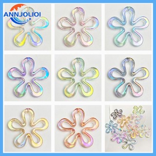 Ann จี้ดอกไม้ วัสดุอะคริลิค สําหรับทําสร้อยข้อมือ สร้อยคอ DIY