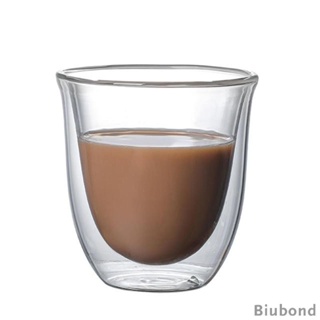 [Biubond] แก้วกาแฟ แก้วเครื่องดื่ม เอสเปรสโซ่ สําหรับน้ําผลไม้ คาปูชิโน่