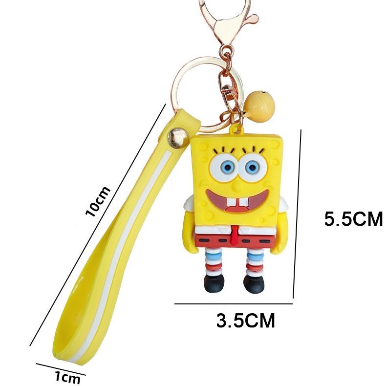 specialthing-พวงกุญแจ-สปองบ๊อบ-spongebob-มีกระดิ่ง-จี้พวงกุญแจ-พวงกุญแจห้อยกระเป๋า-พวงกุญลายการ์ตูน