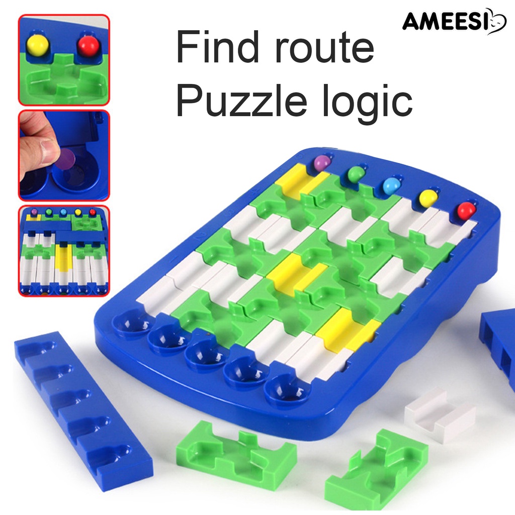 ของเล่นบอร์ดเกม-ameesi-find-routes-สําหรับฝึกทักษะการคิดเชิงตรรกะ