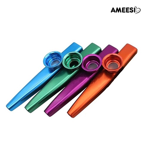 ameesi-เครื่องดนตรี-kazoo-อลูมิเนียมอัลลอย-น้ําหนักเบา-ของเล่น-ของขวัญคริสต์มาส-สําหรับผู้เริ่มต้น