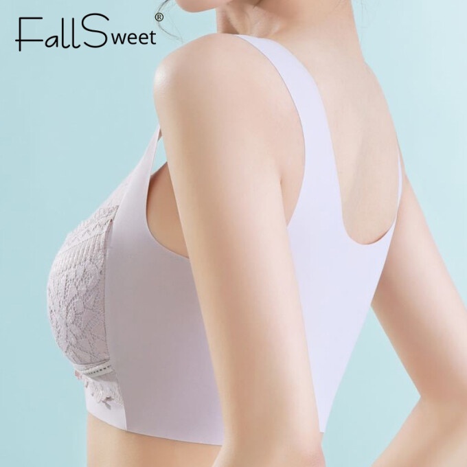 fallsweet-ชุดชั้นใน-เสื้อชั้นใน-บราเซียร์-ลูกไม้-ไร้สาย-คัพเต็ม-ขนาดใหญ่