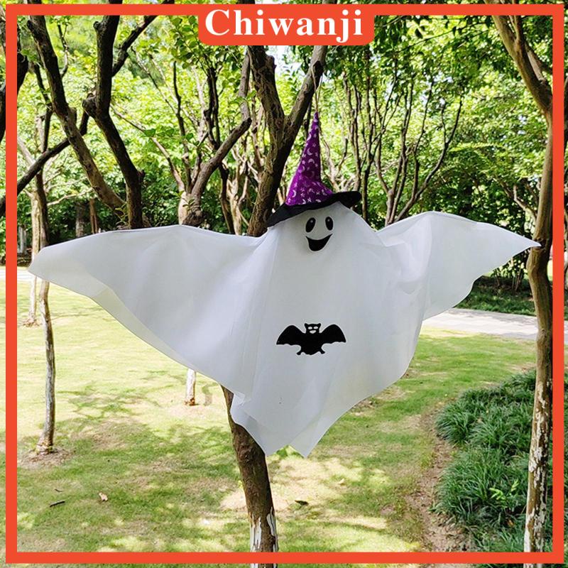 chiwanji-จี้แขวนตกแต่งฮาโลวีน-พร้อมหมวก-สีขาว