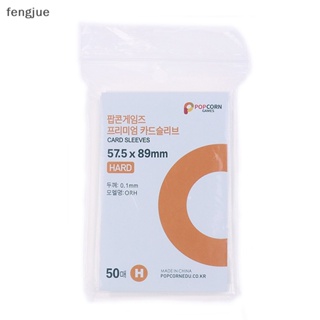 Fengjue ซองใส่โฟโต้การ์ด แบบแข็ง ใส 3 นิ้ว สไตล์เกาหลี 50 ชิ้น