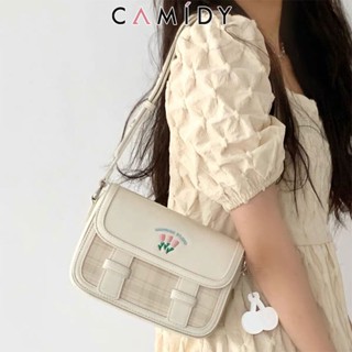 Camidy  ใหม่น่ารักกระเป๋าเต้าหู้ใต้วงแขน Cambridge กระเป๋าสะพาย crossbody ความรู้สึกระดับไฮเอนด์สำหรับผู้หญิงอินเทรนด์