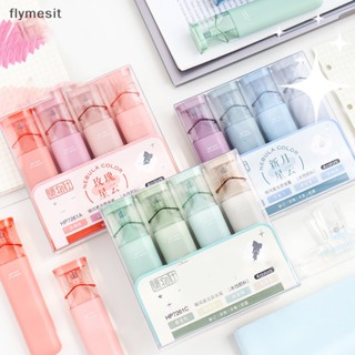 Flymesit ปากกามาร์กเกอร์ 4 สี สําหรับสมุดไดอารี่ วารสาร นักเรียน เด็ก 1 ชุด EN