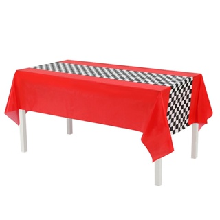 Redbuild|  ผ้าปูโต๊ะแข่งรถ กันน้ํา น้ําหนักเบา แบบพกพา สไตล์เรโทร สําหรับตกแต่งปาร์ตี้ กลางแจ้ง