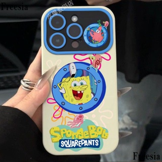 เคสโทรศัพท์มือถือนิ่ม ลาย SpongeBob SquarePants ขนาดใหญ่ สําหรับ Apple iPhone13pro12max 1114pro7p ZUH1