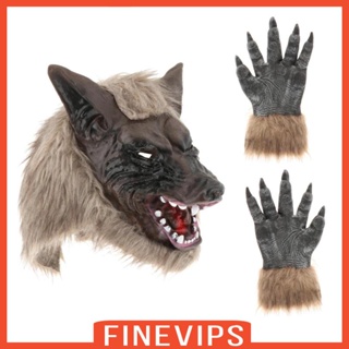 [Finevips] พร็อพหมาป่าน่ากลัว เครื่องแต่งกายคอสเพลย์ สําหรับงานปาร์ตี้