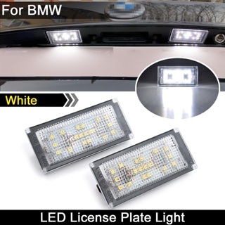 หลอดไฟ LED ติดป้ายทะเบียนรถยนต์ สีขาว สําหรับ BMW E65 E66 730i 735i 740i 745i 750i Saloon 2006 2007 2008 2 ชิ้น