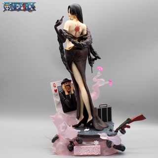 โมเดลฟิกเกอร์ PVC รูปปั้นอนิเมะ One Piece Boa Hancock GK ขนาด 38 ซม. ของเล่นสะสม สําหรับตกแต่ง