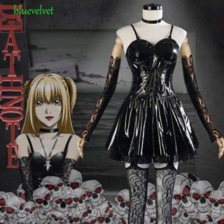 Bluevelvet เครื่องแต่งกายคอสเพลย์ ชุดยูนิฟอร์ม สร้อยคอ ถุงมือ ฮาโลวีน Misa Amane