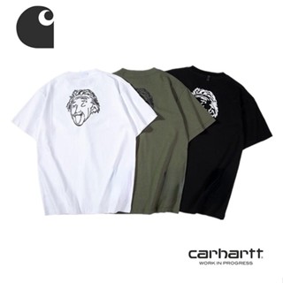 Carhartt Carhartt เสื้อยืดคอกลม แขนสั้น พิมพ์ลาย Einstein