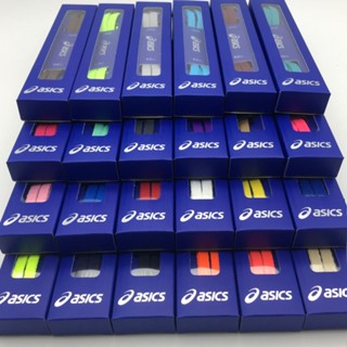 ✅ ✅Asics。สายรองเท้า รองเท้ากีฬา ขนาด120 ซม. แบน สีสวย ทนทาน ขายเป็นคู่ สองสี