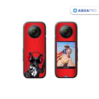 Insta360 X3 Sticker No.22 (Red Bulldog) Protective Skin Film สติกเกอร์ฟิล์ม ป้องกันรอยขีดข่วน