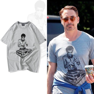 เสื้อยืด พิมพ์ลาย Bruce Lee Dj Avengers Tony Stark Kung Fu สําหรับผู้ชาย ให้เป็นของขวัญได้