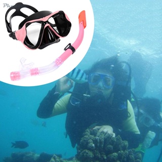 [COLAXI1] Scuba Diving Snorkeling Swimming Mask Dry Snorkel Gear Set for Adults Pink
