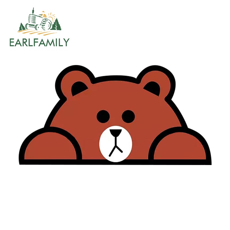 earlfamily-สติกเกอร์-ลายกราฟฟิตี้หมีบราวน์-กันน้ํา-13-ซม-x-6-7-ซม-สําหรับตกแต่งรถยนต์-แล็ปท็อป-รถจักรยานยนต์