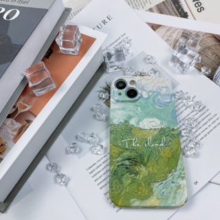 🔥เคสโทรศัพท์มือถือแบบแข็ง ลาย Van Gogh LiPhonePro ProPro 14pro iPhone14 11 iPhone14 Apple iPhone 14pro 11 MaxMax Apple 14 OLNB สีเขียววาว