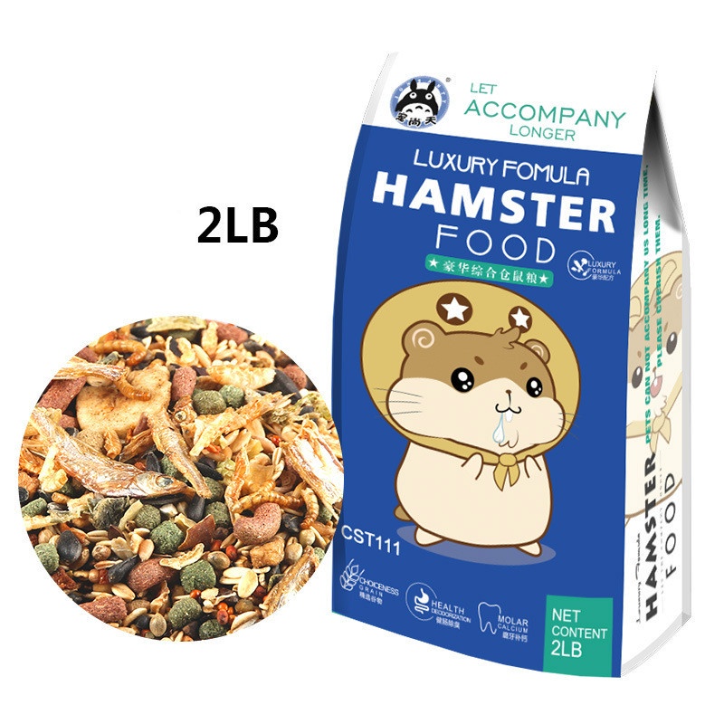 hamster-travel-2lbอาหารหนู-หนูแฮมเตอร์-ไจแอนท์-หนูโรโบ-หนูตัวเล็ก-อาหารสัตว์ฟันแทะ-สูตรทั่วไป-800-g-ls