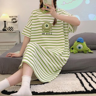 summer new sweet pajamas Comfortable Casual Cyclops Short Sleeve Nightdress Homewear