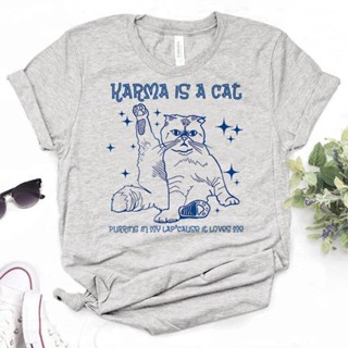 เสื้อยืด พิมพ์ลายการ์ตูนมังงะ แนวสตรีท สไตล์ญี่ปุ่น สําหรับผู้หญิง