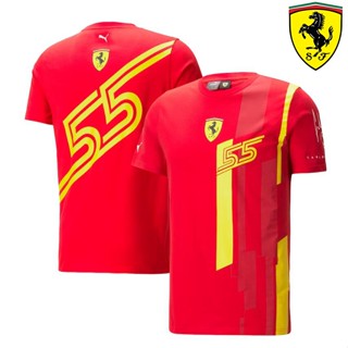 ใหม่ล่าสุด เสื้อกีฬาแขนสั้น ลายทีมแข่ง F1 Scuderia Ferrari F1 เหมาะกับฤดูร้อน สําหรับผู้ชาย และผู้หญิง 2023