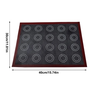 Silicone Baking Mat 2 sided pattern 1 pc. แผ่นรองอบซิลิโคน 2 in 1 ขนาด 30 x 40 cm. (12-8052)