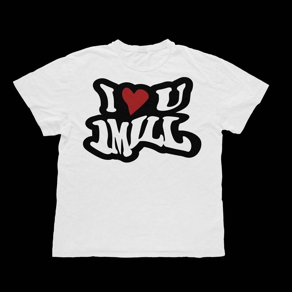 เสื้อยืดคอตตอน I ️U 1MILL Hiphop | Shopee Thailand