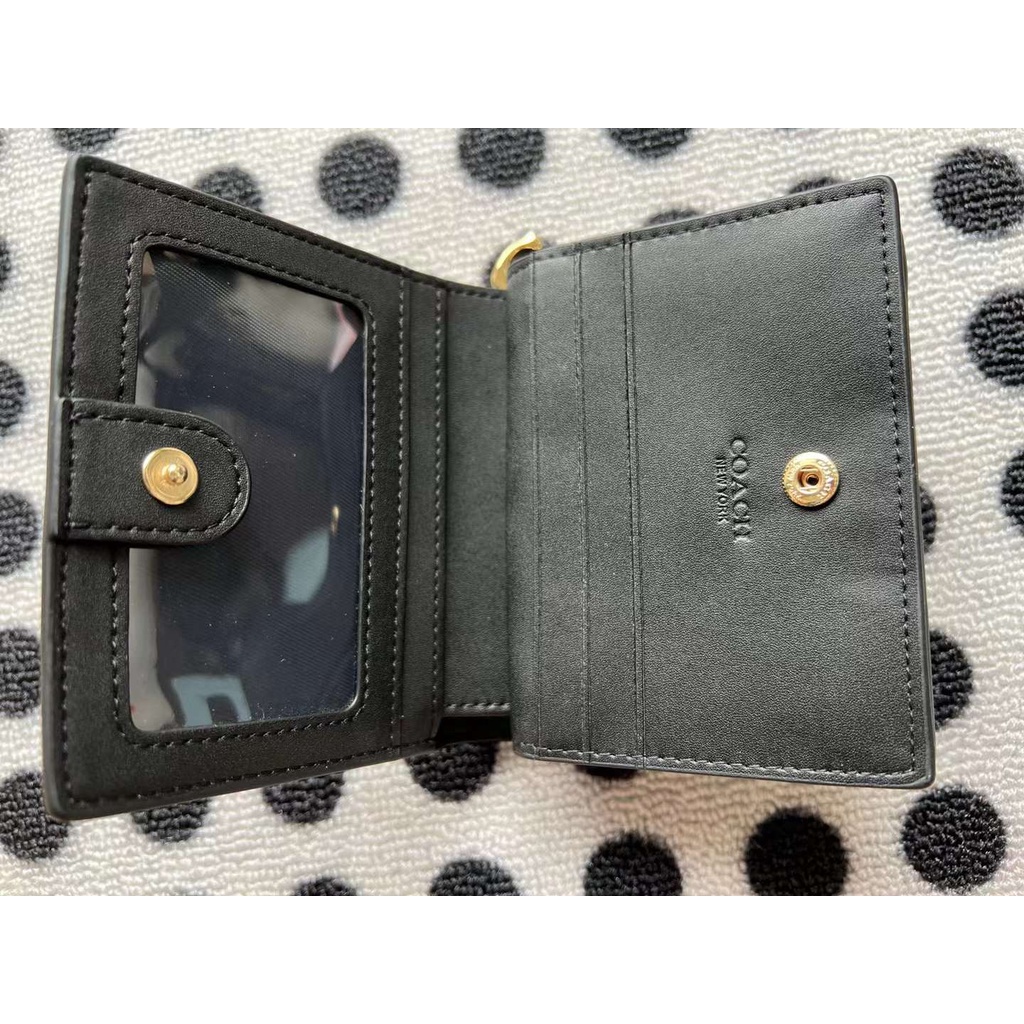 boxed-snap-wallet-c7353-หนังแท้-กระเป๋าสตางค์ผู้หญิง-coac-h-ลายนูน-c-กระเป๋าใส่เหรียญ