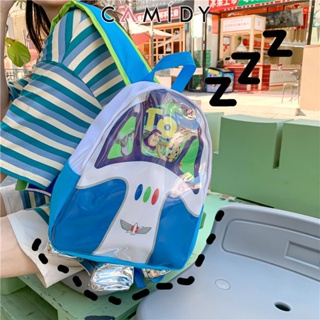 Camidy จรวดขนาดเล็กของเกาหลีใต้ กระเป๋าเป้สะพายหลัง Buzz Lightyear น่ารัก นักเรียนประถม นักเรียนมัธยมต้น กระเป๋านักเรียน กระเป๋าเป้สะพายหลัง Toy Story Mori ตลก