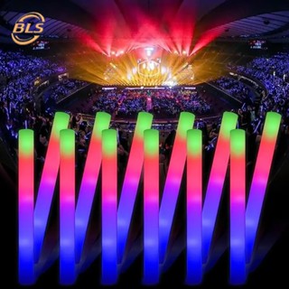 แท่งไฟกระพริบโฟม LED / แท่งเชียร์เรืองแสง สีสันสดใส / เพลงโชว์คอนเสิร์ต ปาร์ตี้ แรลลี่ อุปกรณ์ประกอบฉาก