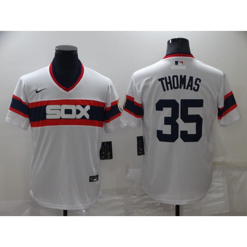 mlb-chicago-white-sox-frank-thomas-เบสบอลเสื้อยืดผู้ชายผู้ชาย