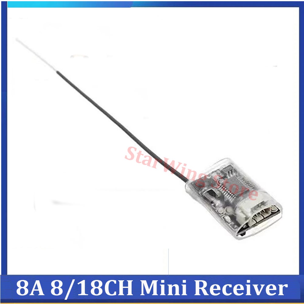 Frsky ตัวรับส่งสัญญาณ ขนาดเล็ก 8A 8/18CH พร้อมเอาท์พุต PPM iBus SBUS