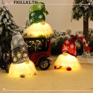 Fkilla ตุ๊กตาโนมไร้หน้า ของขวัญคริสต์มาส ของขวัญปีใหม่ เครื่องประดับตกแต่งคริสต์มาส สําหรับเด็ก