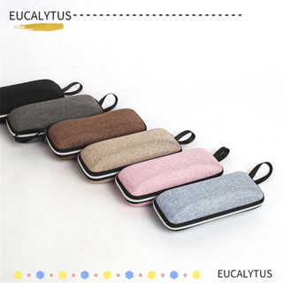Eutus กล่องใส่แว่นตา แบบพกพา สไตล์วินเทจ สําหรับเดินทาง สํานักงาน
