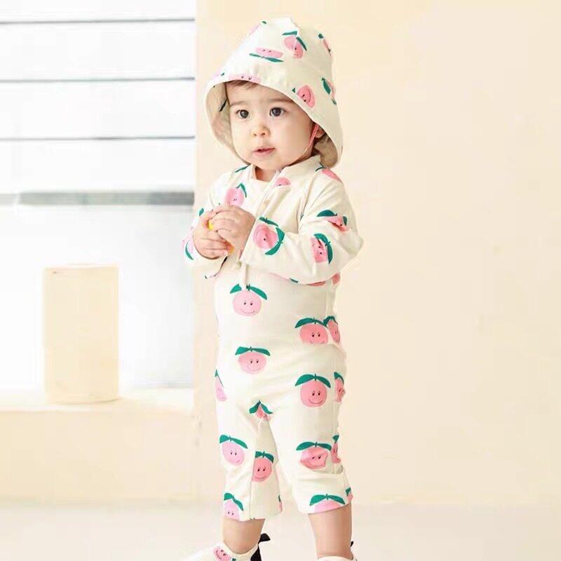 pretty-baby-พร้อมส่ง-ชุดว่ายน้ำเด็ก-1-8ปี-ลายกล้วยลายลูกพีชสุดน่ารัก-กันยูวี-upf50-849