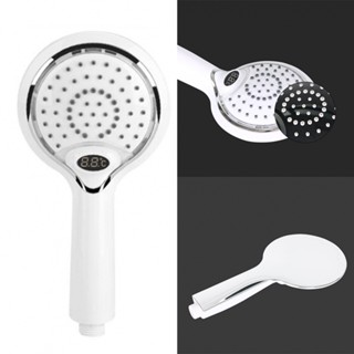 Shower Head Handheld Shower Spray Head Temperature Display 1 Pcs ABS + TPR