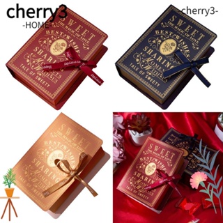Cherry3 กล่องของขวัญ รูปหนังสือ 3 ชิ้น DIY