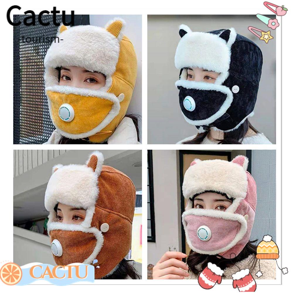 cactu-หมวกป้องกันหู-กันลม-กันความเย็น-ฤดูใบไม้ร่วง-และฤดูหนาว-หมวกฮวงจุ้ย-lei
