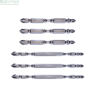 【Big Discounts】6PCS/set Cross Screwdriver Bit D1 Steel PH2 Doulbe Heads Depth Stop 100/150mm#BBHOOD