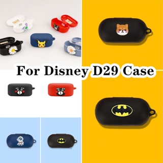 【จัดส่งด่วน】เคสหูฟัง แบบนิ่ม ลายการ์ตูนดิสนีย์ สีพื้น สําหรับ D29 D29