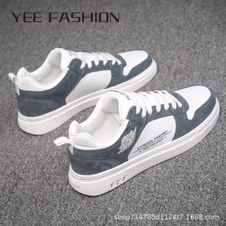 YEE Fashion  รองเท้าผ้าใบผู้ชาย ลำลองผู้ชาย ผ้าใบแฟชั่น สไตล์เกาหลี กีฬากลางแจ้ง ทำงานรองเท้าลำลอง 33z080415 ins พิเศษ Trendy สบาย D95D01B 37Z230910