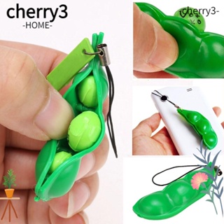 Cherry3 พวงกุญแจ สีเขียว น่ารัก ของเล่นฟิดเจ็ต จี้โทรศัพท์